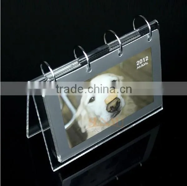 Beautiful acrylic calender stand (sunyu) manufactuing