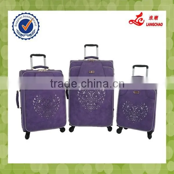 2015 Newest Carve Patterns Hot Sale Leather Luggage