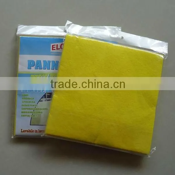 Non-woven fabric magic cleaning cloth (needle punched, viscose & polyester, super absorbent)