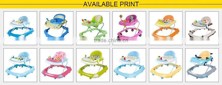 BW-01B push bar design new model baby walker, softextile baby walker with soft cushion