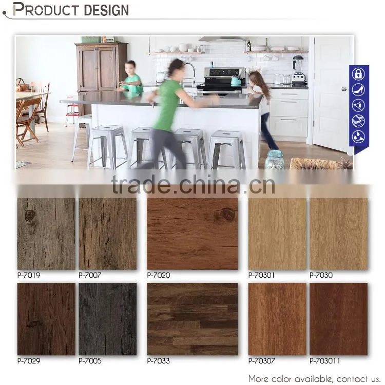 Unique Design Woven Vinyl Flooring Tile