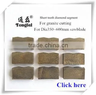 Great sharpness 400mm 16" M tooth granite cutting tools