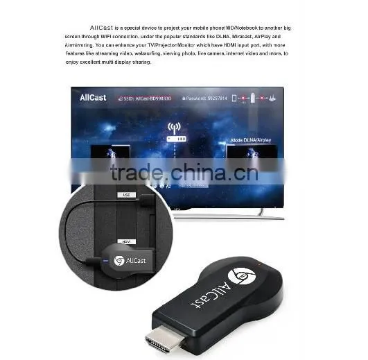 good quality wholesale allcast a8 5g 2.4G wifi display linux miracast linux tv dongle