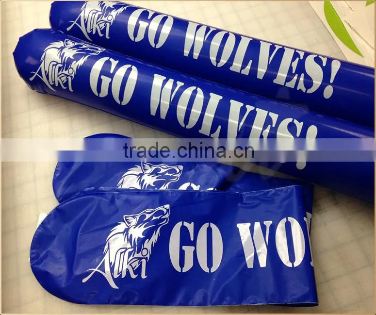 2015 Advertising thunder inflatable stick, cheering bang bang sticks