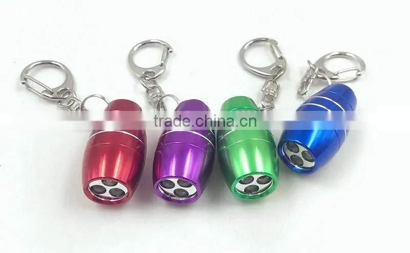 3LED aluminium keychain light with bottle opener