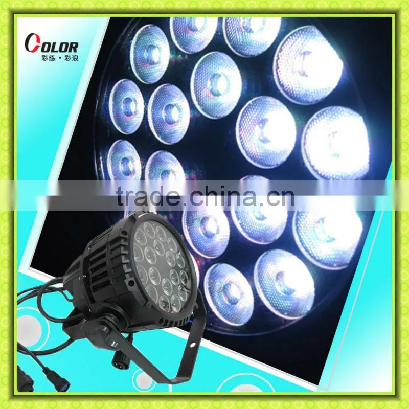 led par 64 rgbw dmx stage lighting 18*8W 4 in 1 led outdoor par light