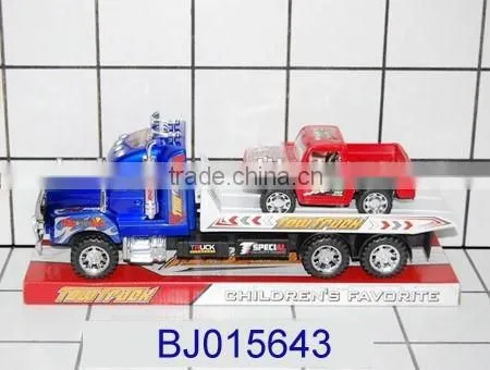 Funny yellow truck toy happy kids plastic toy concrete mixer truck