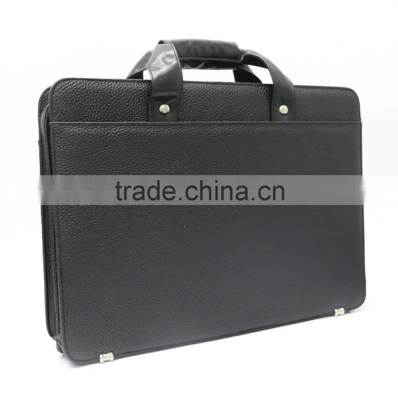 Factory hot sell fashion laptop bag real leather buisiness men's briefcase