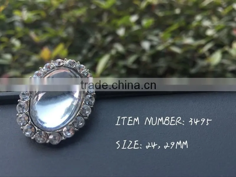 2016 hot sale new style rhinestone acrylic plastic button sewing retail&wholesale flower center