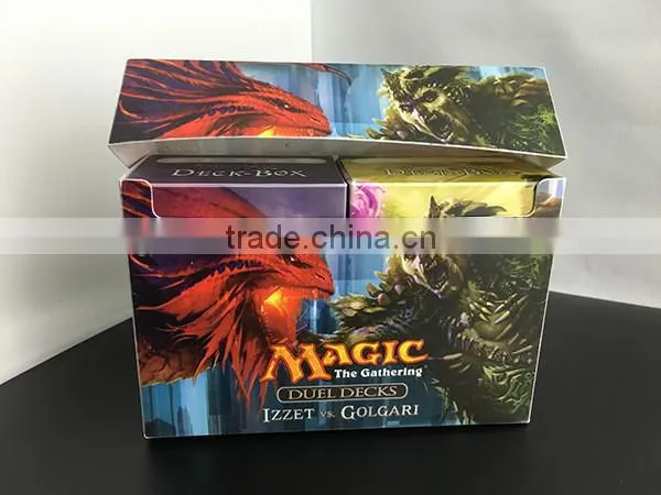 Dual Deck Box with CMYK printing for Izzet vs Golgari MTG