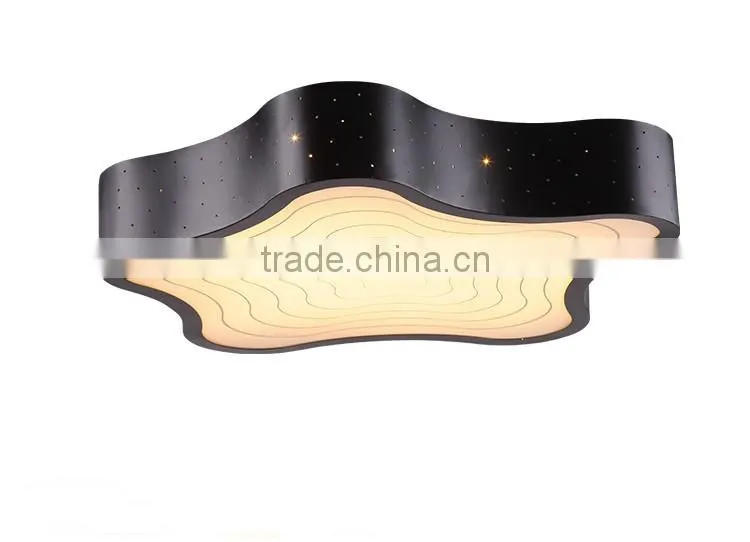 2015 New Arrival 230C Led Ceiling Lamp White/Black Star Shaped Ceiling Lamp