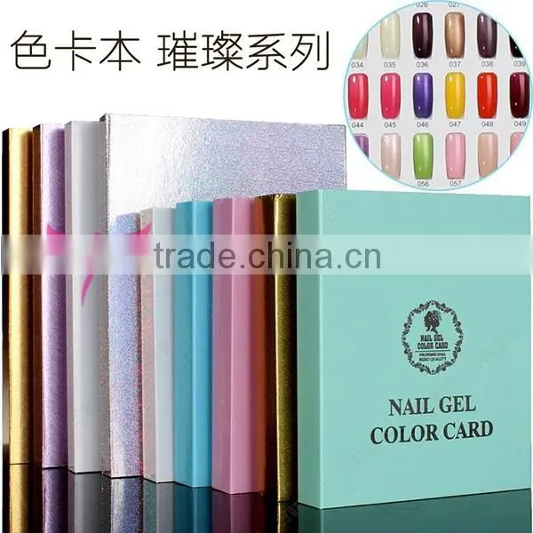 Factory OEM/ODM Nail Art Salon Color Chart Nail Gel Polish Display Book