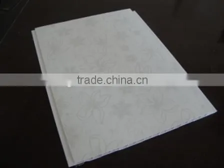 wooden design with middle groove, pvc decorated panel