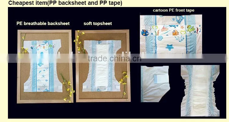 Cheap Disposable Baby Diaper diapers/nappies in bulk available Manufacturer in China