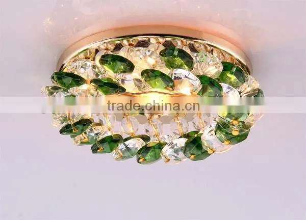 modern MR16 gu5.3 gu10 AB multi color crystal beads chrome iron base led spot light for indoor ceiling decoration