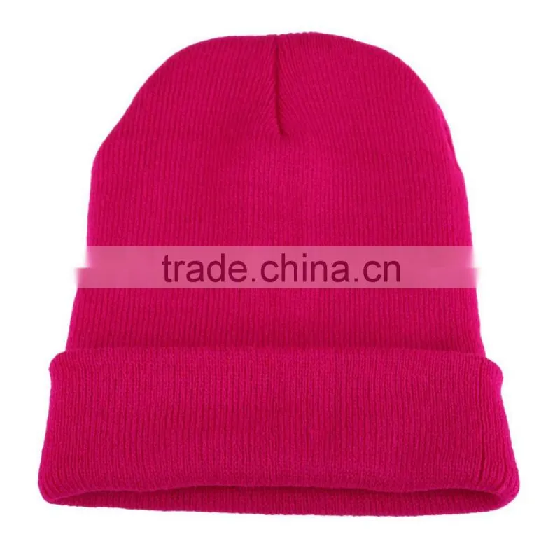Fashion Colorful Knitted Custom Beanie