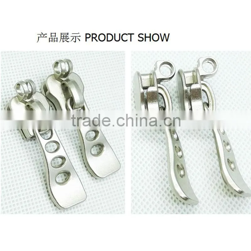 Packaging & Shipping Accessory Holesale Corn Teetle Shiny Gold Metal Zipper For Luggage Bags