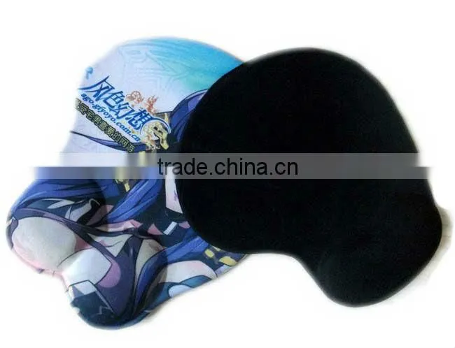 breast mouse pad with Fabirc,PU and SBR