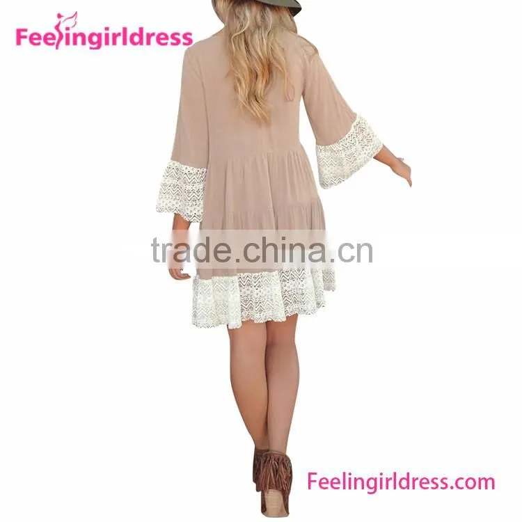 Free sample fancy designer one piece dress pattern