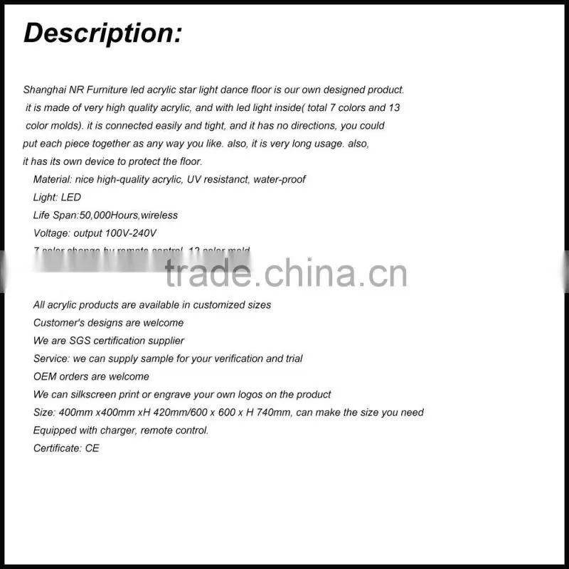 White cheap led dance floors set for wedding and party decoration