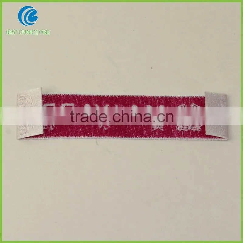Black Background Custom Designer Broadloom Woven Labels For Clothing