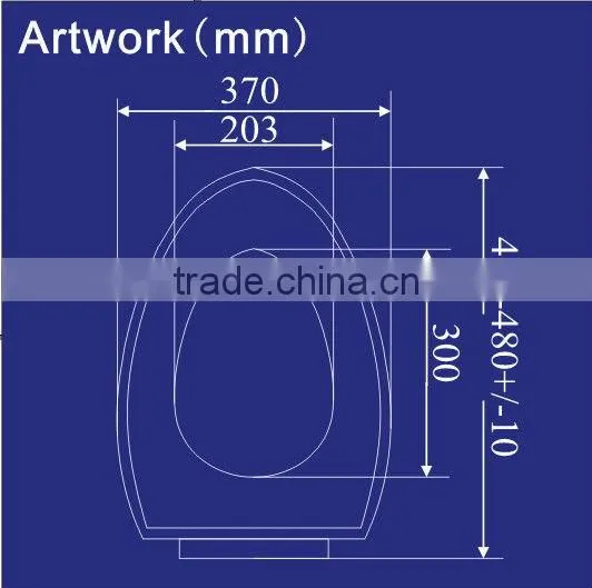 1050 Toilet Seats, 19" PP Slow Down with High Quality, Long Toilet Seats Manufacturer