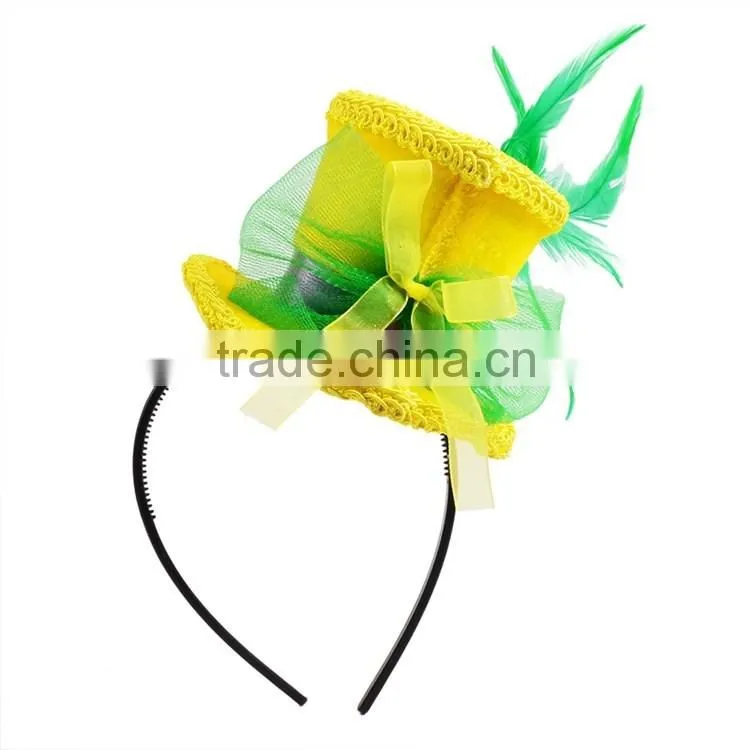 Handmade New Orleans Girls Plain Headbands Decoration For Mardi Gras