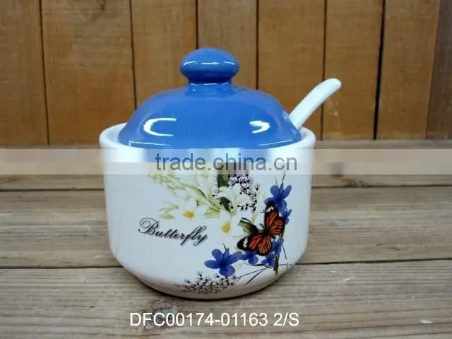 Customizable Ceramic Spoon Holder with Decal