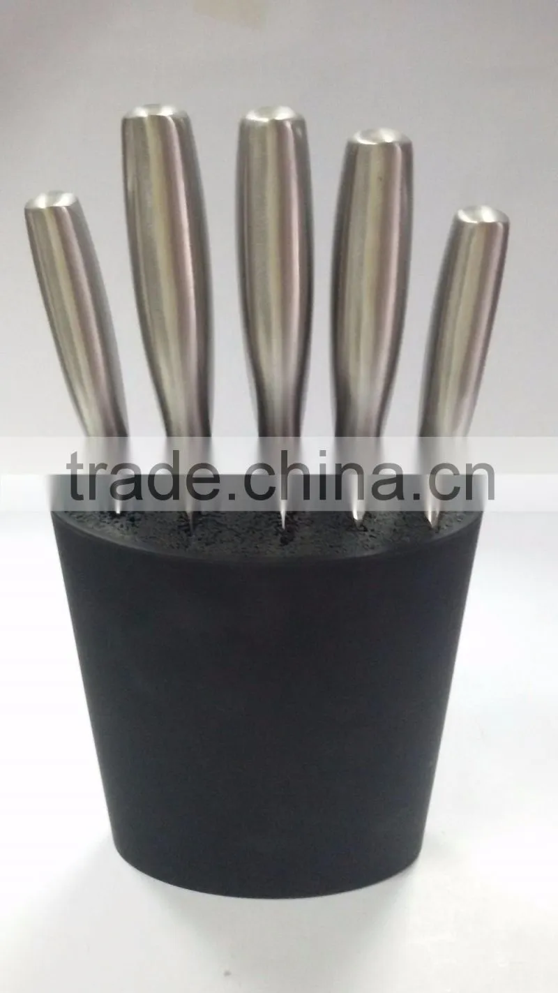 High quality hollow handle six woolly kitchen knife knife holder