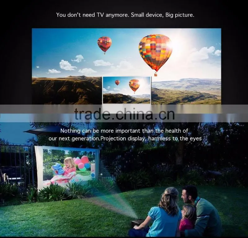Factory Direct Mini Projector SD50 Plus 1000:1 Pico Projector for Home Theater
