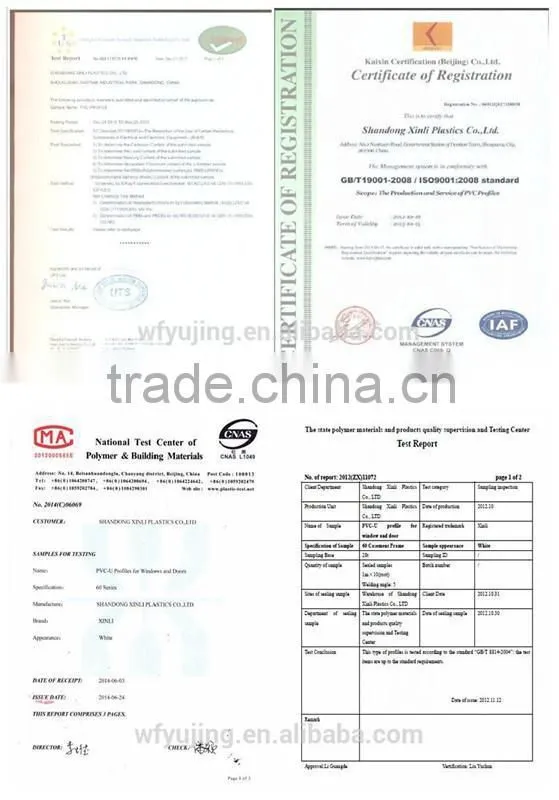 top grade upvc profile windows and doors high level quality PVC window and door profile