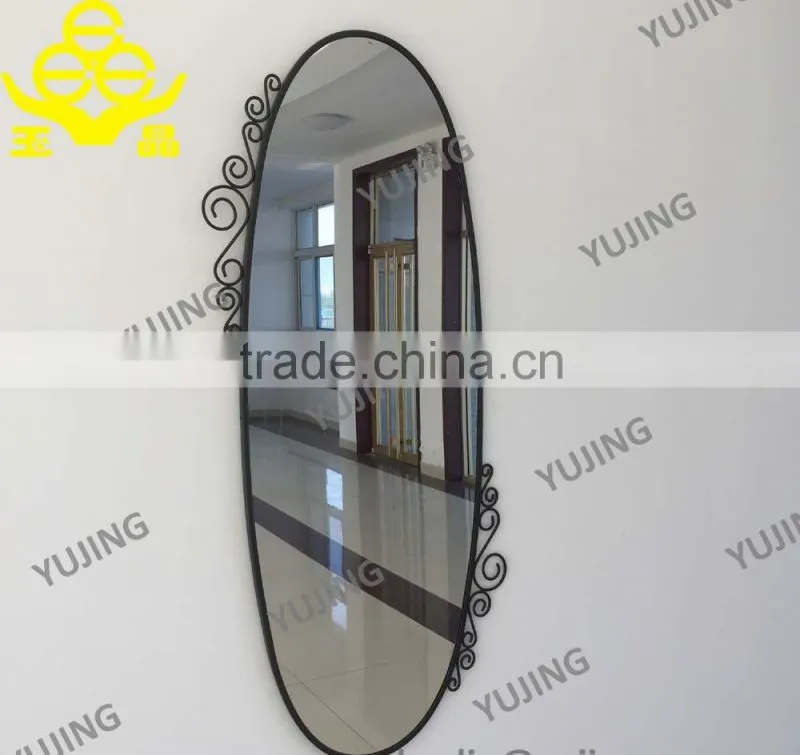 YUJING 4mm wholesale iron frame decorative wall mirror