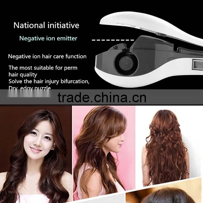 2015 Newest! Negative ion Digital auto hair curl, Magic hair curler, LCD Automatic hair curler, skype/anna294913768