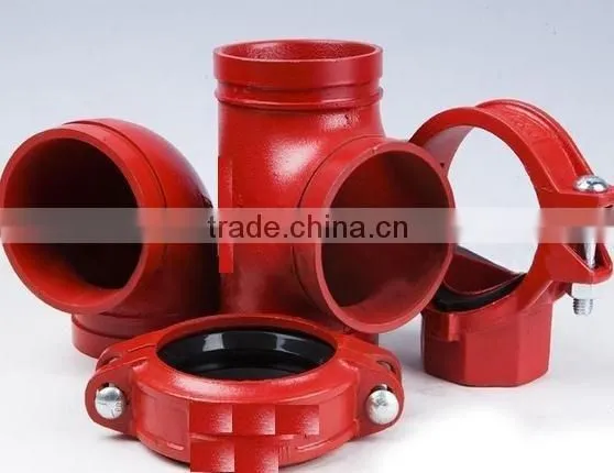 20% discounted grooved fittings /ductile iron threaded 90degree elbow