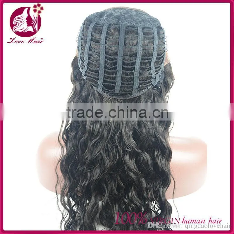 Natural Looking Virgin brazilian hair lace front wig 100% human hair full lace wig with baby hair