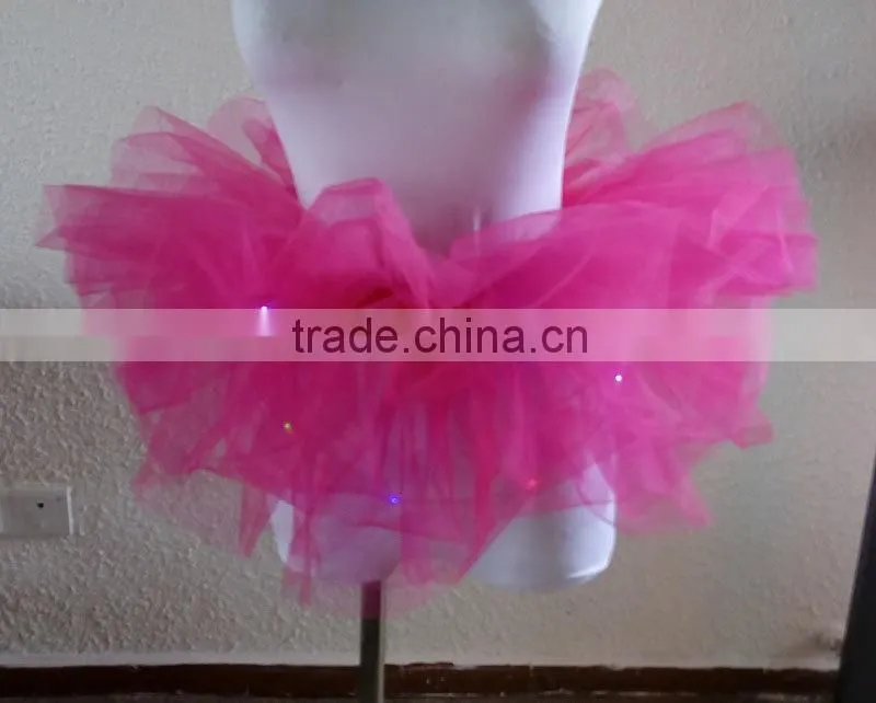 Pink More Layers Led Tutu Skirt