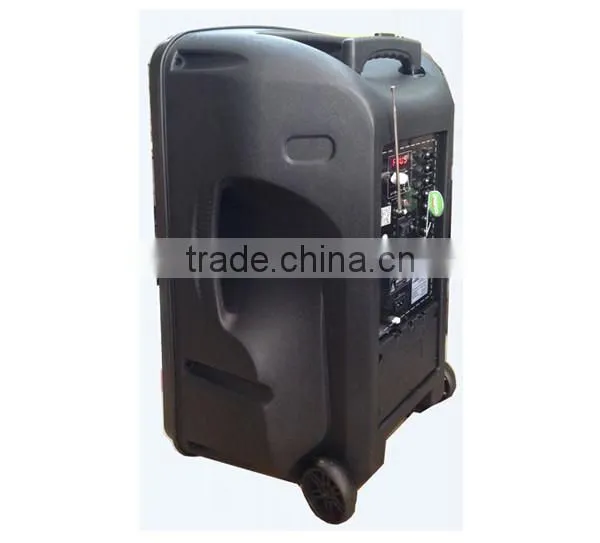 Portable trolley speaker with bluetooth, rechargeable trolley speaker with remote control, CAFINI audio system
