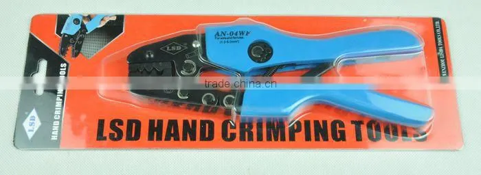 CE;ROHS;ISO certificate Carbon steel hand crimping tool AN-04WF 1-6mm2 ferrules crimper LSD brand hand press tool