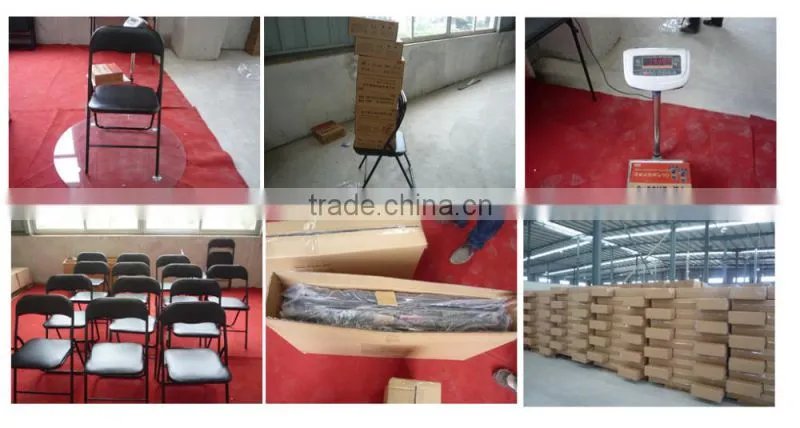 Promotional cheapest black metal folding chair