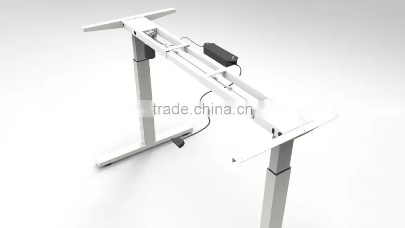 Electric height adjustable desk frame/adjustable height standing desk