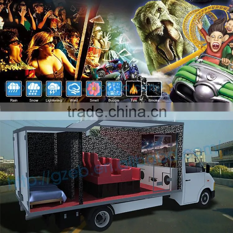 Attractive mobile motion seat simulator 5d in mobile cinema