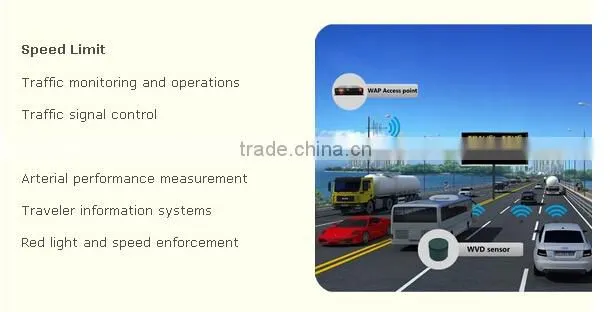 wireless vehicle detector for vehicle counting system replace inductive loop detector