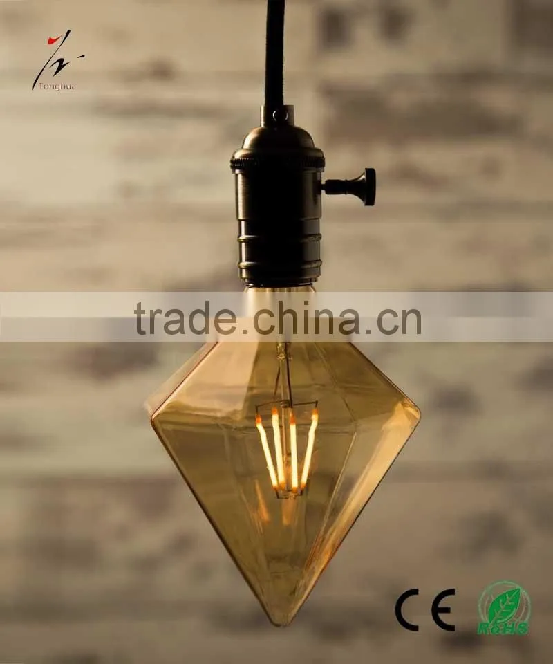 3W Diamond Led Bulb DIY Shape Dimmable Led Filament Bulb