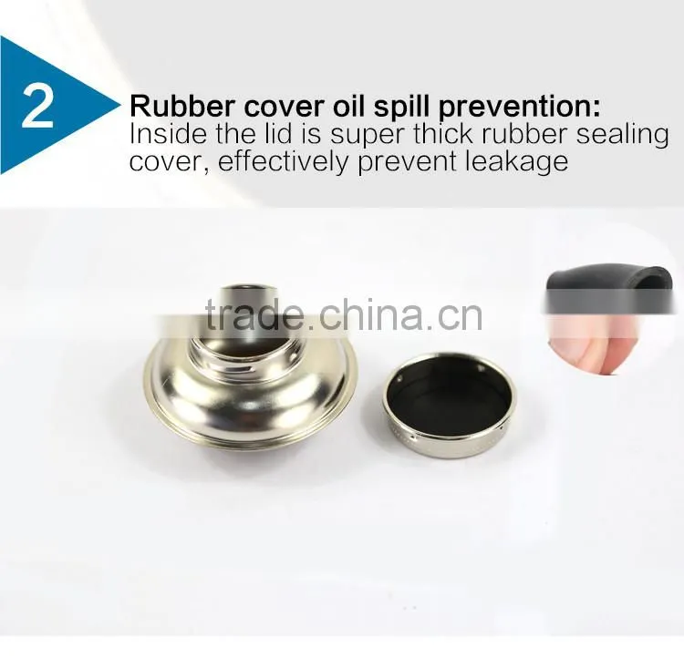 Portable stainless steel anti leaking oil painting color mixing oil pot with cap