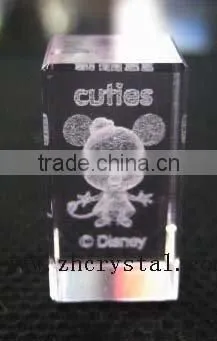 2016 New design engraved globe crystal cube