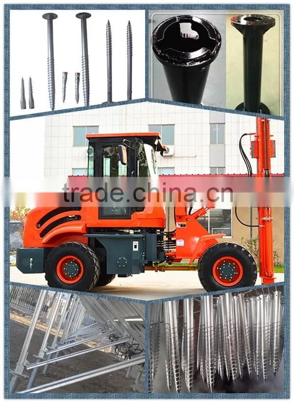 loader earth auger/ramming hydraulic drive piling machine