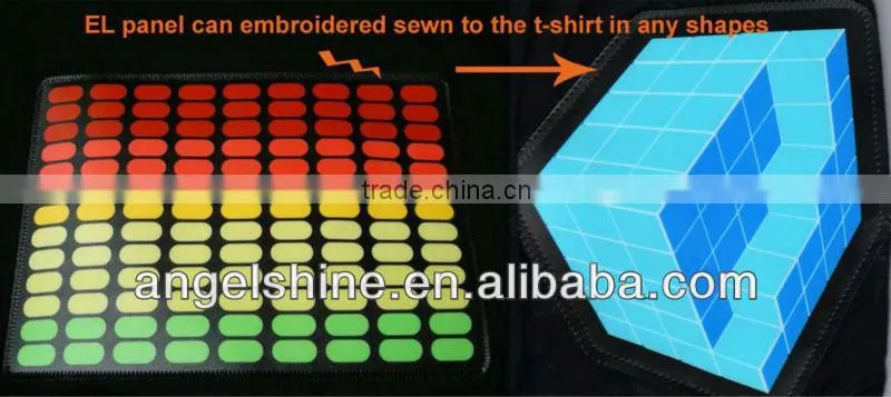 new-developed wireless sound active 3v el inverter for t-shirt