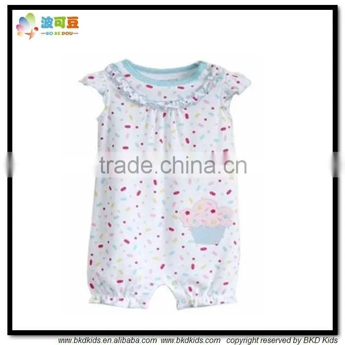 bear embroidery baby grows baby clothes summer