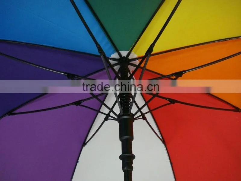 2015 Fujian rainbow promotional golf umbrella