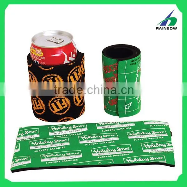 Foldable neoprene stubby can cooler